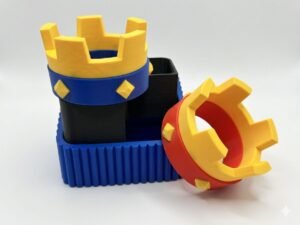 Coronas Clash Royale 3D (Azul y Roja)